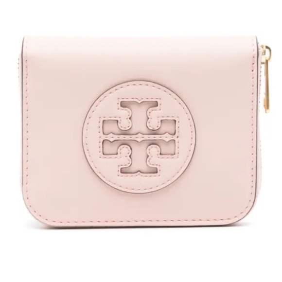 Tory Burch Pink Leather Ella Wallet NWT - Picture 1 of 9